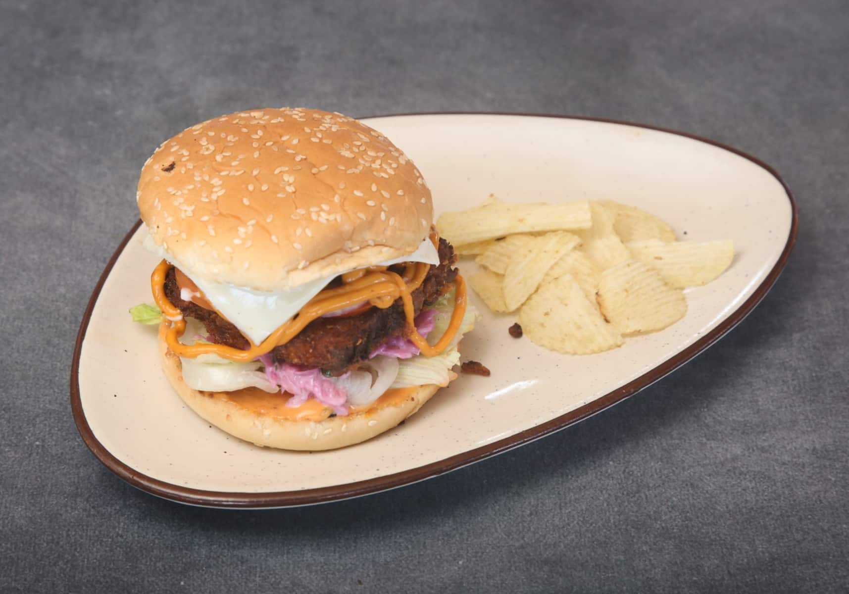 Paneer Zinger Burger